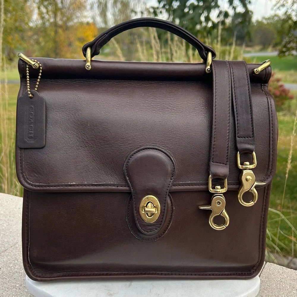 Vintage COACH Willis Mahogany Brown 9927 EUC